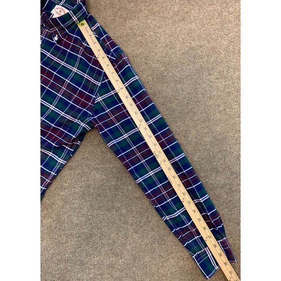 Brooks Brothers Shirt Mens M Red Fleece Long Sleeve Oxford Cotton Preppy Plaid - Picture 5 of 8